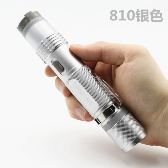 FOX-810高压电棍 强光爆闪防身手电筒图片