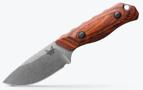 Benchmade 蝴蝶 稳固木柄CPM-S30V刃 石洗表面 15017